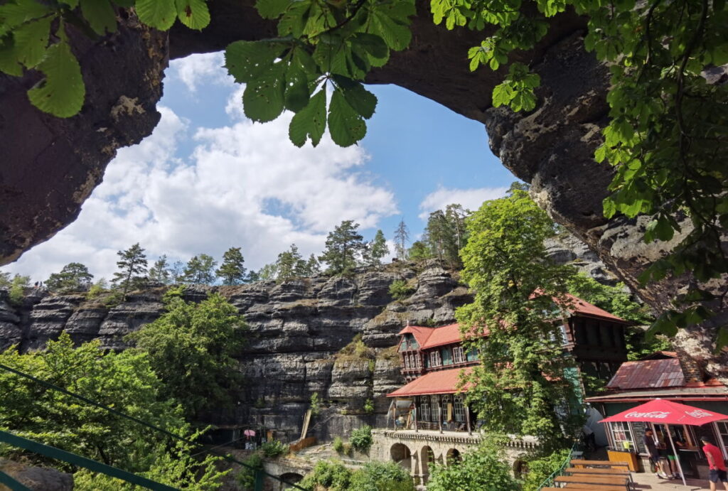 Prebischtor - der Felsen ist das Wahrzeichen der Böhmischen Schweiz